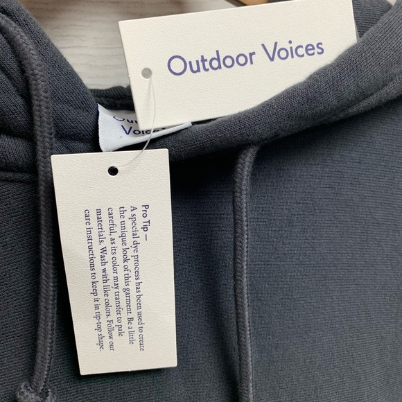 NWT Outdoor Voices Nimbus / Teddy Cotton Hoodie - Picture 10 of 11